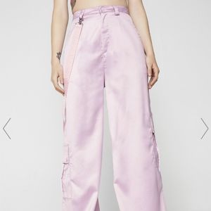 Lazy Oaf Satin Cargo Pants